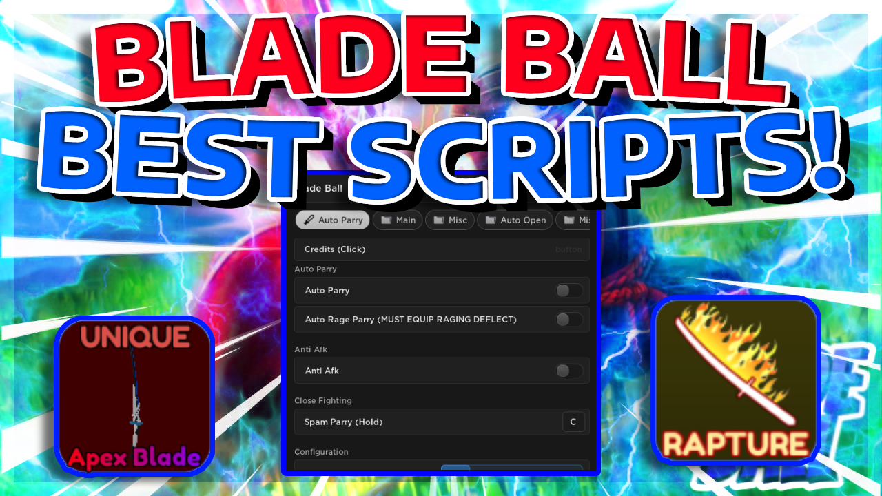 Blade Ball: Auto Click, Change Size, Sword Box Scripts